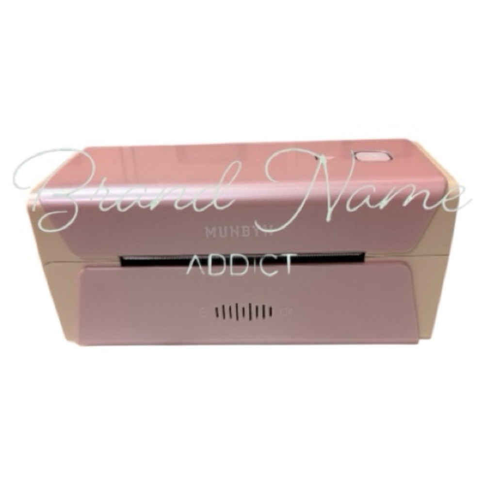 Barely Used MUNBYN Pink 300DPI, RW401AP Air-Print Wireless Wi-Fi Thermal Printer - Picture 2 of 5